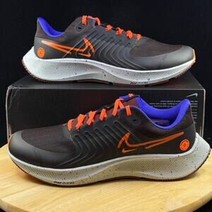Nike Air Zoom Pegasus 38 Shield Men's Size 10 Shoes Black Orange DC4073-003